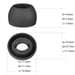 6 paia di cuscinetti auricolari di ricambio per TWS Samsung Galaxy Buds Pro Black