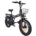 Vélo Électrique DrveTion AT20 - 20*4.0 Pouces Moteur 750W Batterie 48V20Ah Autonomie 60-90KM - Noir Mat