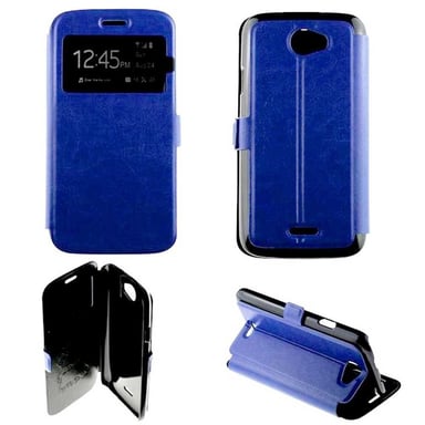 Funda Folio azul compatible con Wiko Barry