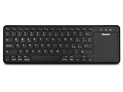 Hamlet XKK400ITA clavier TV RF sans fil QWERTY Italien Noir