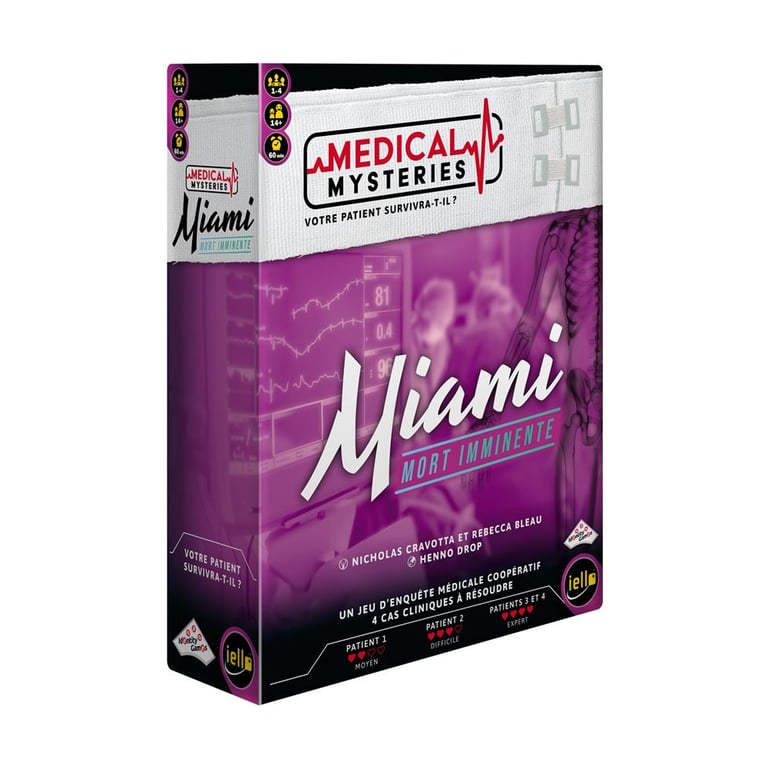 Jeu d'enquête Iello Medical Mysteries : Miami - vue 3