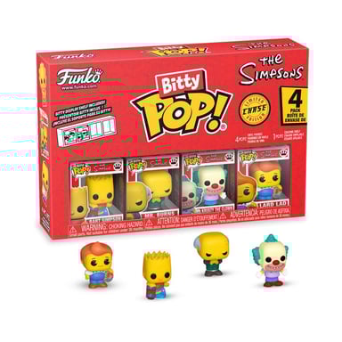 Pack de 4 figurines Funko Bitty Pop Simpsons Bart