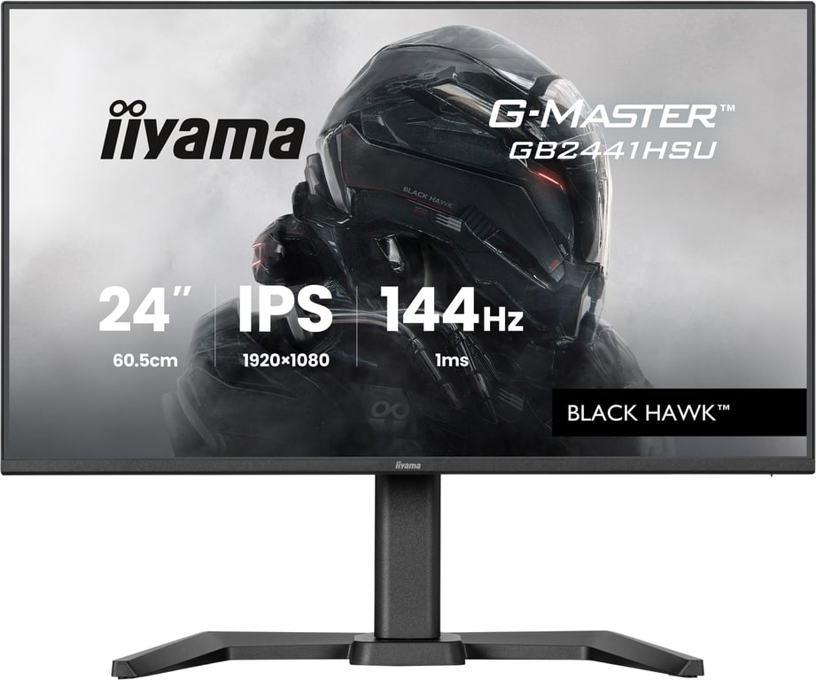 Ecran PC Gamer - 24'' - FHD - 144Hz - Dalle IPS - 1ms - Réglable en hauteur - G-Master - Neuf
