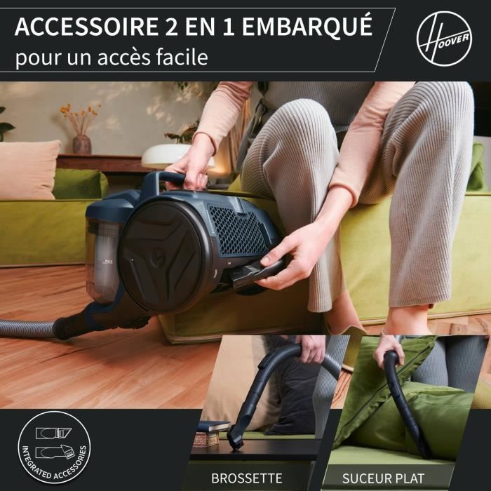 Hoover HP110HM 011 2 Aspirateur réservoir cylindrique Sec Sans sac - vue 6