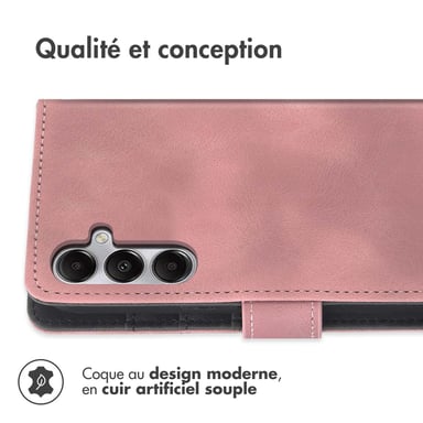 imoshion Etui de télephone portefeuille avec cordon pour Samsung Galaxy A55 - Rose