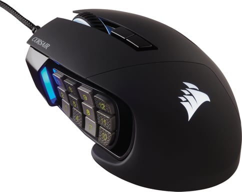 Corsair Scimitar RGB Elite Ratón óptico USB tipo A para diestros 18000 PPP