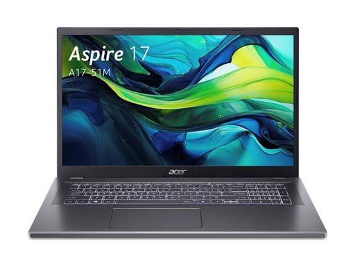 Computer portatile Acer Aspire 17,3'' Full HD IPS, Intel Core i5 10 core, 16 GB RAM, 512 GB SSD, Wi-Fi 6E, Tastiera retroilluminata