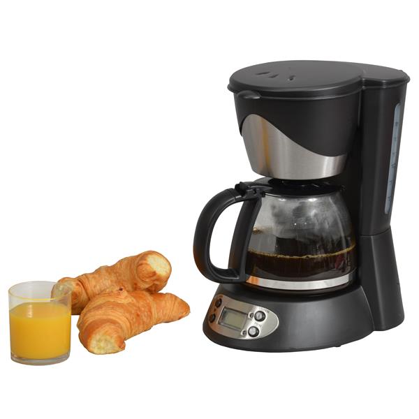 KITCHENCHEF Cafetière filtre 6 tasses programmable & Inox KSMD230T - vue 4