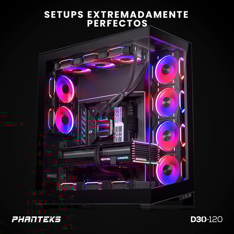 Phanteks D30 120 D RGB Fan Boitier PC Ventilateur 12 cm 3 pièce Neuf - vue 2