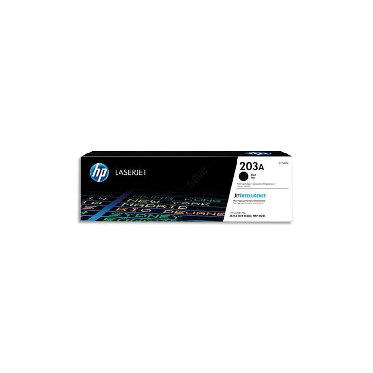 Cartouche de toner noir HP 203A LaserJet authentique pour HP Color LaserJet Pro M254/M280/M281 - Neuf