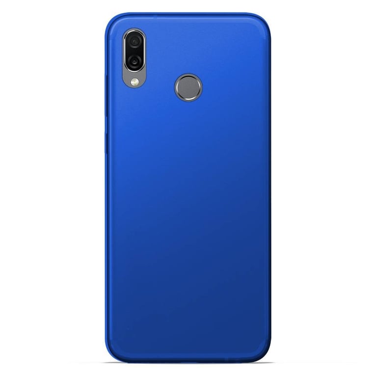 Coque silicone unie compatible Givré Bleu Huawei Honor Play - 1001 coques