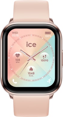 Montre connectée ICE FIT Rectangulaire avec Bracelet Silicone Rose gold / Nude Ice Watch