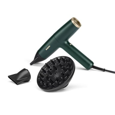 Asciugacapelli Babyliss D6555DE Air Power Pro VERDE 1700W - Tecnologia Ionica Anti-Frizz
