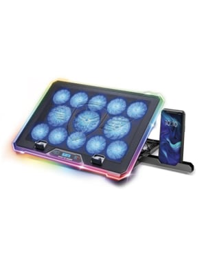 Spirit of Gamer AIRBLADE 1300 RGB système de refroidissement pour ordinateurs portables 43,2 cm (17'') Noir