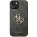 Guess Coque 4G Metal Logo Backcover pour Apple iPhone 14 - Gris