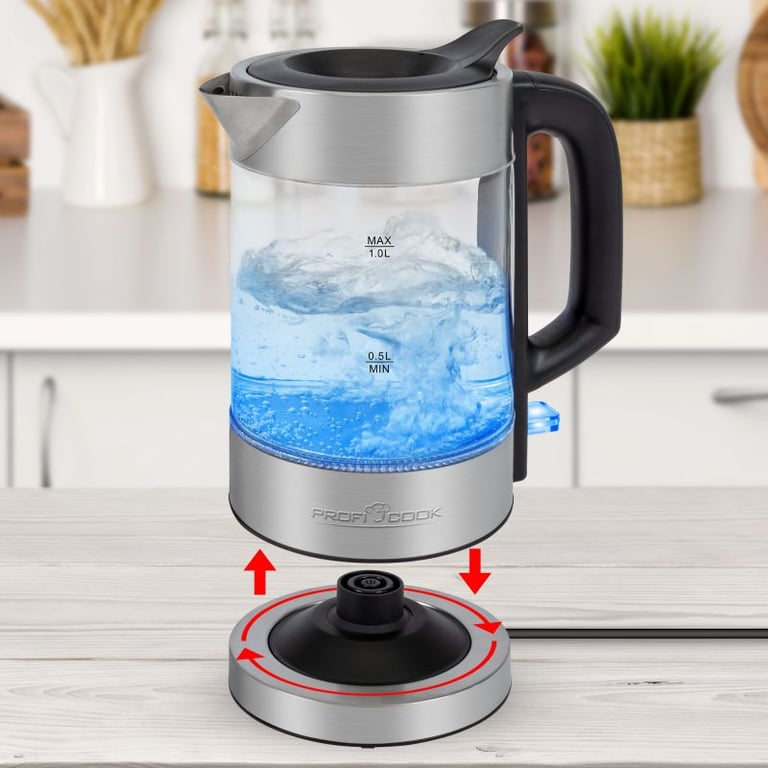 Bouilloire électrique en verre Proficook PC WKS1228G - vue 4