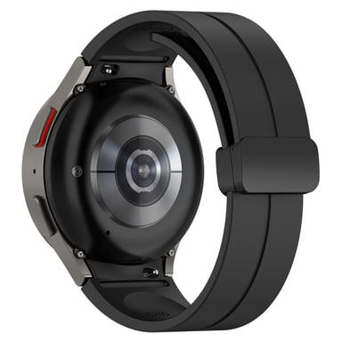 Bracelet en silicone 20 mm pour Samsung Galaxy Watch 5/4 Black - Neuf