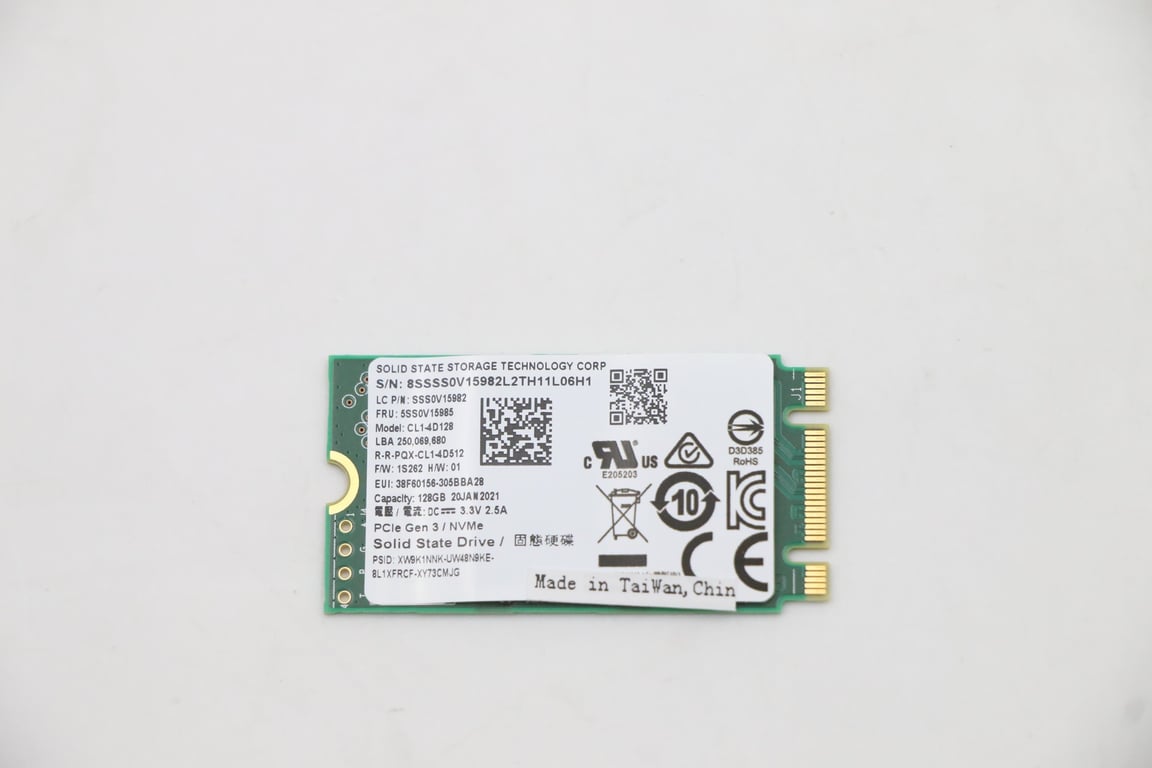 LITEON CL1 4D128 .2PCIE 2242 SSD LENOVO W125673009 - vue 3