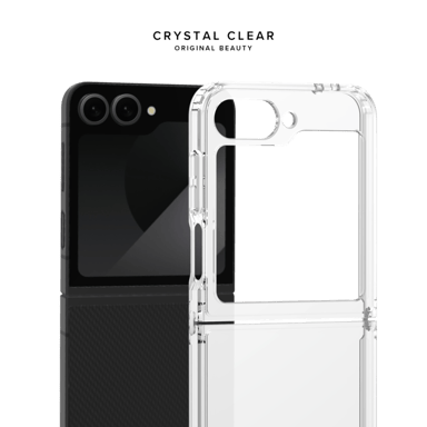 Funda híbrida transparente de plástico reciclado resistente a golpes para Samsung Galaxy Z Flip6