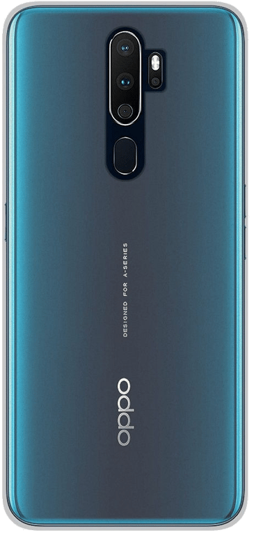 Coque silicone unie compatible Transparent Oppo A5 2020