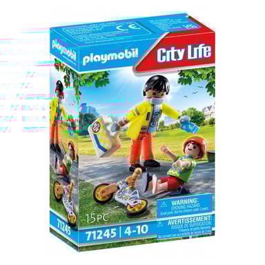 Figura de primeros auxilios con heridos - City Life for Children