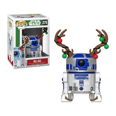 Figurine Funko Pop! Star Wars Holiday R2 D2 (avec bois)
