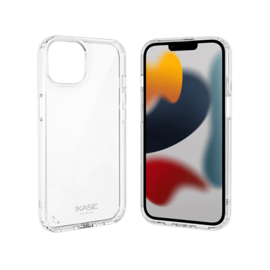 Coque antibactérienne antichoc hybride invisible pour Apple iPhone 13 mini, Transparente
