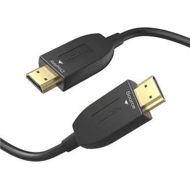 Cable HDMI óptico activo, conector macho - macho, 8K, dorado, 3 m