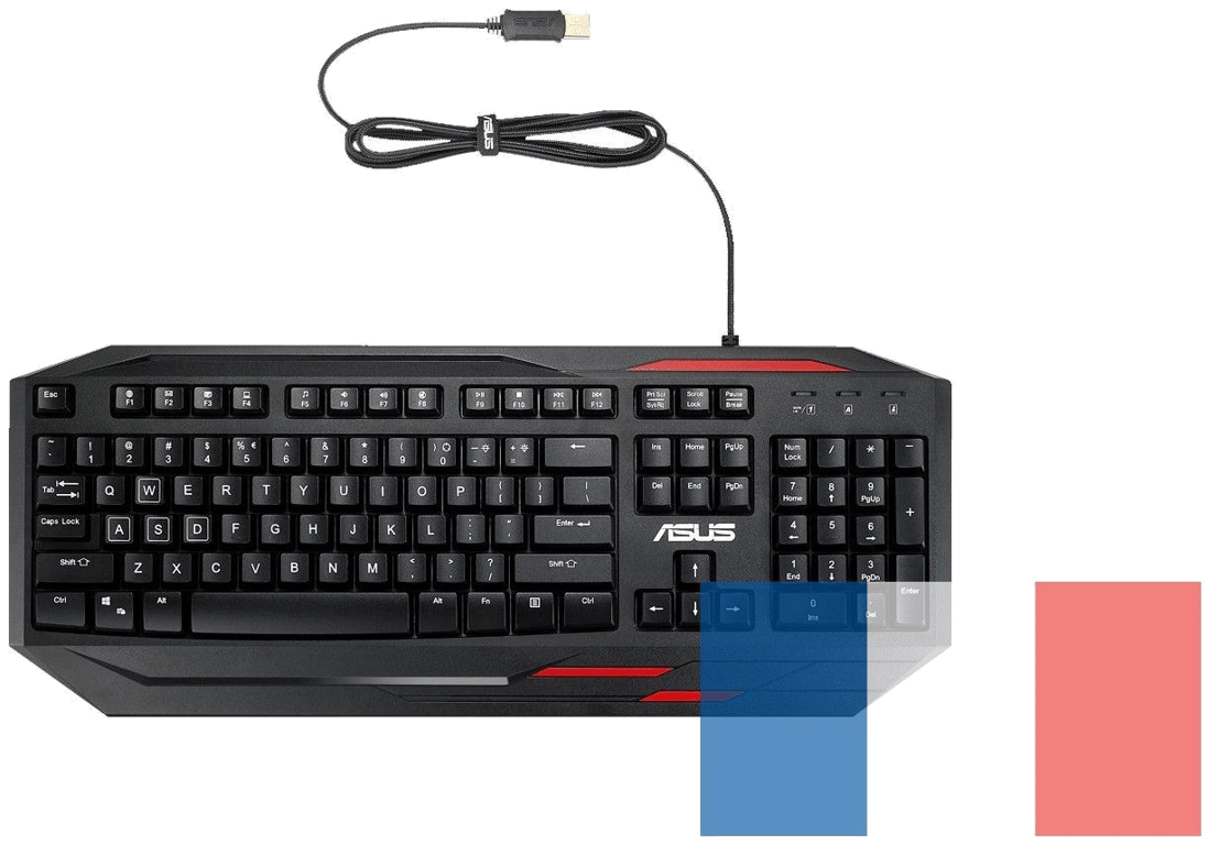 Clavier gamer rétro-éclairé GK100 Sagaris ROG