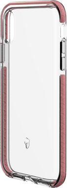 Coque renforcée iPhone XR LIFE 3m Transparente Contour Rose + Garantie à vie Force Case