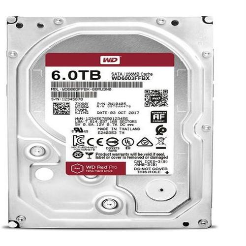 Western Digital RED PRO 6 TB disque dur 6 To 7200 tr/min 256 Mo 3.5  Série ATA III - Neuf
