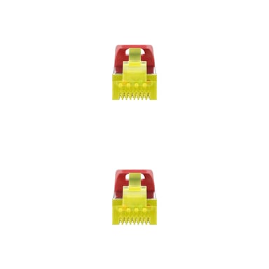 Nanocable Cable de red latiguillo RJ45 LSZH Cat.6A SFTP AWG26, Rojo, 3.0 m