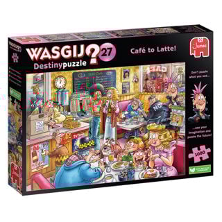 Puzzle 1000 pièces Jumbo Wasgij Destiny 27 Le Café - vue 3