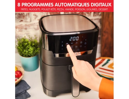 Moulinex EZ505810 freidora Única 4,2 L Autónoma 1550 W Freidora de aire caliente Negra