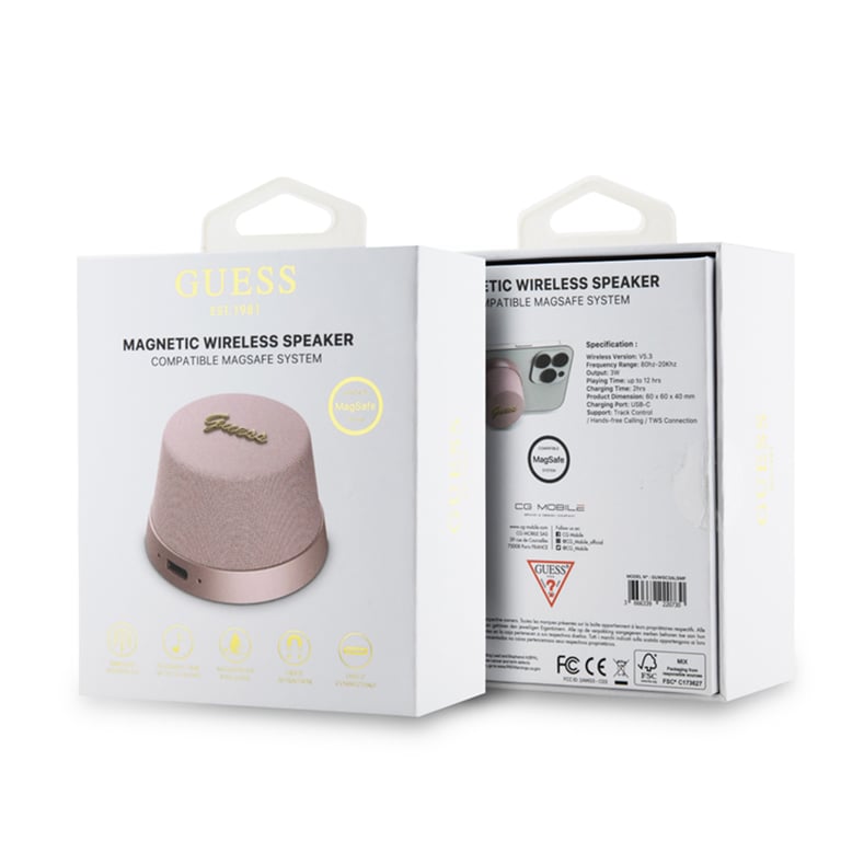 Enceinte Bluetooth 5.3 Compatible MagSafe avec Micro et Réducteur de Bruit Guess - vue 5