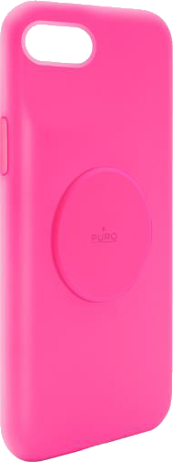 Coque Apple iPhone 6/7/8/SE/SE22 Silicone Icon aimantée Fuchsia Fluo Puro