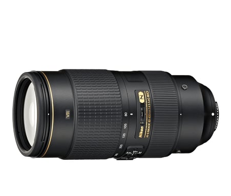 Nikon AF-S NIKKOR 80-400mm f/4.5-5.6G ED VR SLR Teleobjetivo Negro