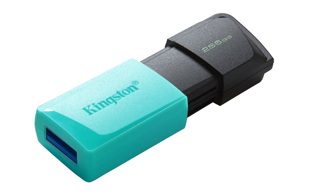 Kingston Technology DataTraveler 256GB USB3.2 Gen1 Exodia M (Noir + Turquoise) - Neuf