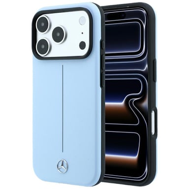 Étui Mercedes Semi Wrap Iconic pour iPhone 18 Pro Max / 17 Pro Max, bleu