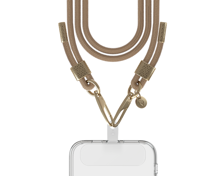 Bandoulière Universelle Amovible Longueur Ajustable avec Détail Gold Bigben - vue 9