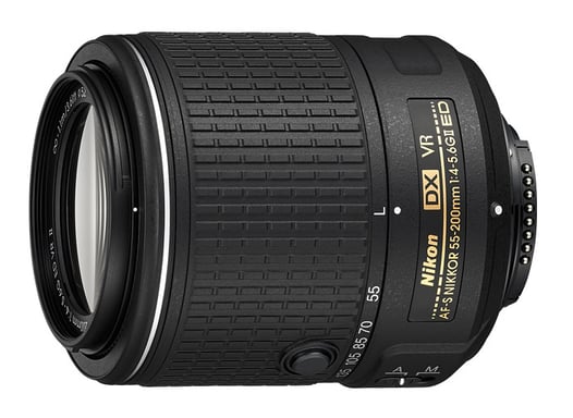 Nikon AF-S DX NIKKOR 55-200mm f/4-5.6G ED VR II SLR Teleobjetivo Negro