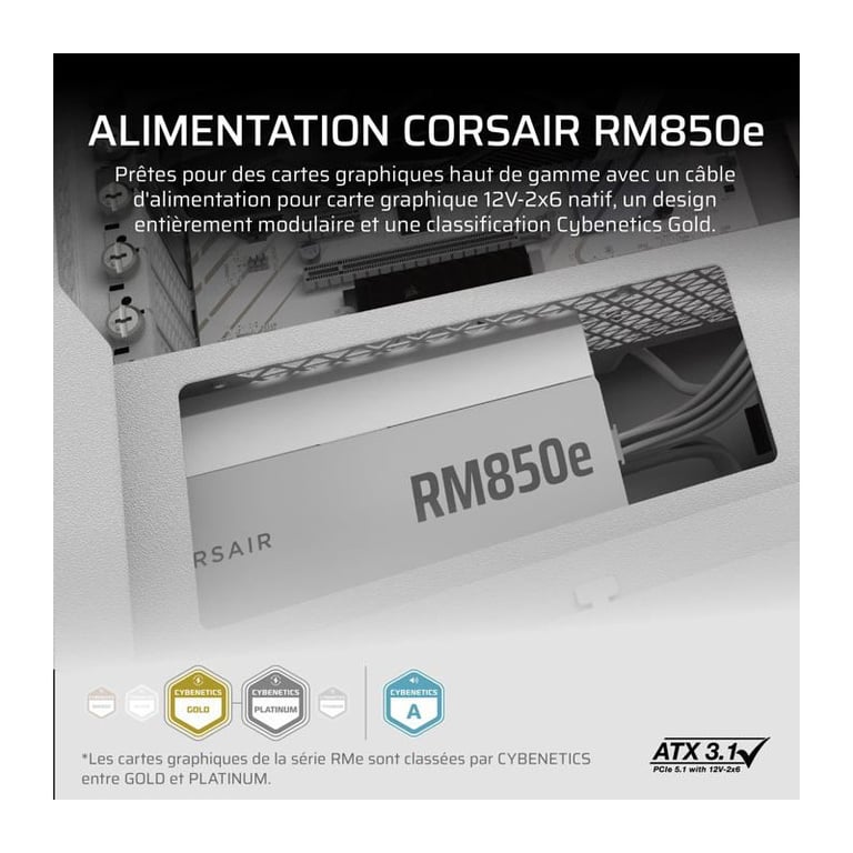 Corsair RM850e 2025 - vue 10