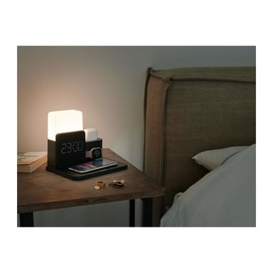 Thomson Réveil avec Station de Chargement sans Fil pour Smartphone, Smartwatch - Chargement USB-C p - Neuf Noir - vue 3