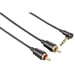 Hama 0.75m 2 x RCA - 3.5mm m/m câble audio 0,75 m 3,5mm Noir
