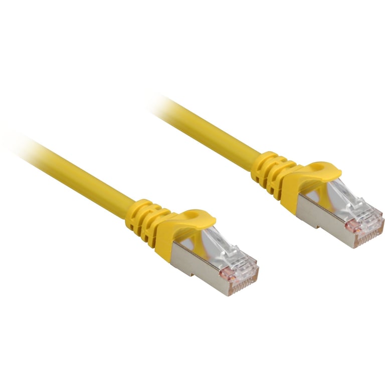 Sharkoon Cat.6a SFTP câble de réseau Jaune 1,5 m Cat6a S/FTP (S-STP)