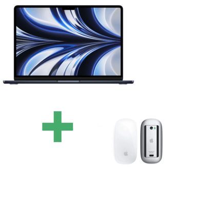 MacBook Air Apple M2 (2022) 13'', 3,5 Ghz 256 Go SSD 8 Go Apple GPU 8, Minuit - QWERTY ES