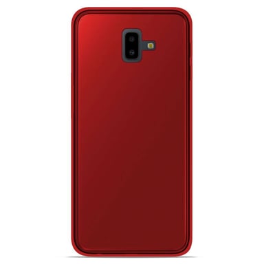 Coque silicone unie compatible Givré Rouge Samsung Galaxy J6 Plus 2018