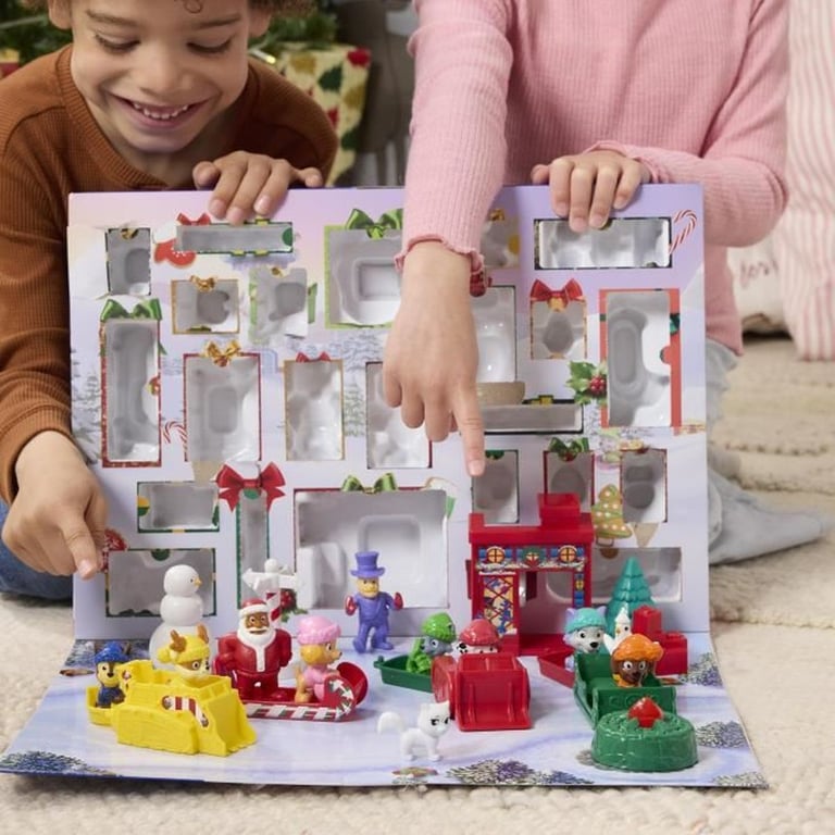 Calendrier de l'Avent Pat Patrouille SPINMASTER 24 surprises figurines mini véhicules accessoires Multicolore - Neuf