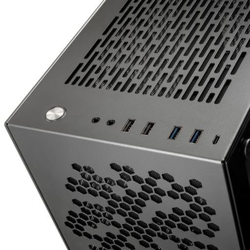Kolink Boîtier Mini Tour Mini ITX Rocket Heavy Vented Edition avec Panneau Vitré Gris - vue 3