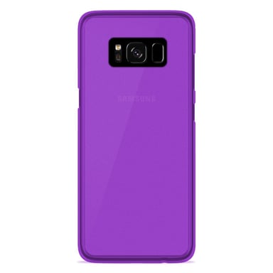 Coque silicone unie compatible Givré Violet Samsung Galaxy S8 Plus